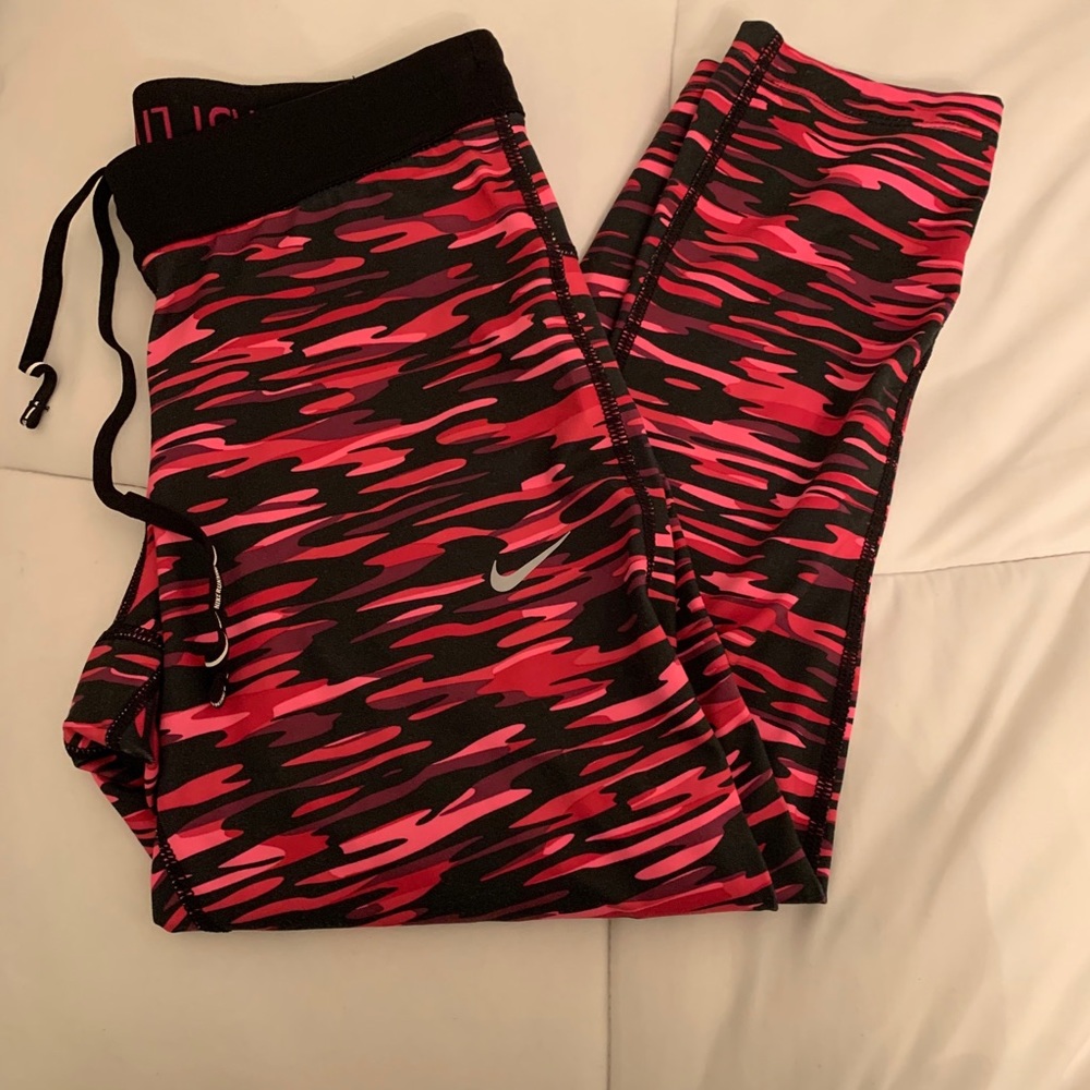 Nike Dri-fit compression pink and black leggings